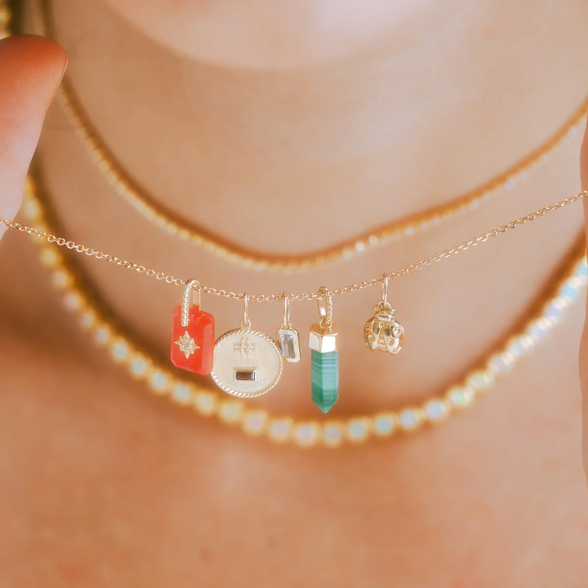 Solid Gold Crystal Charm for Manifestation - Image 6