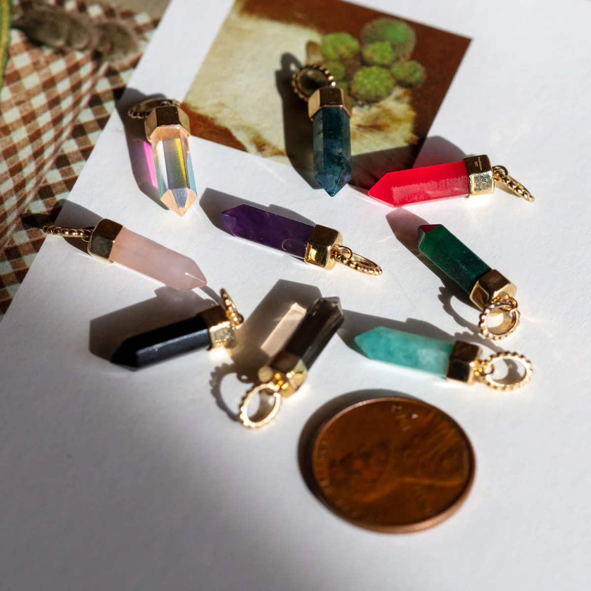 Solid Gold Crystal Charm for Manifestation - Image 7