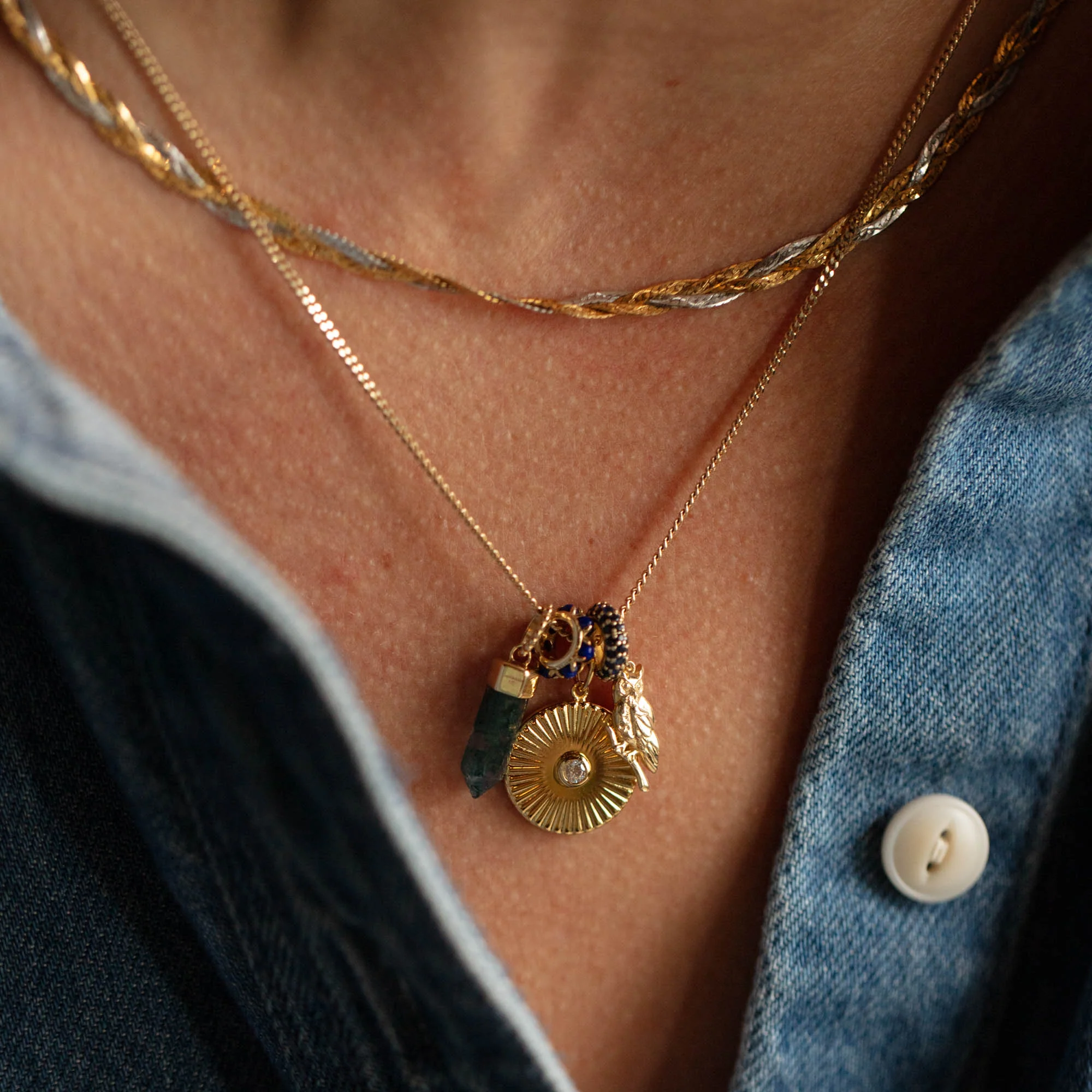 Solid Gold Crystal Charm for Manifestation - Image 8