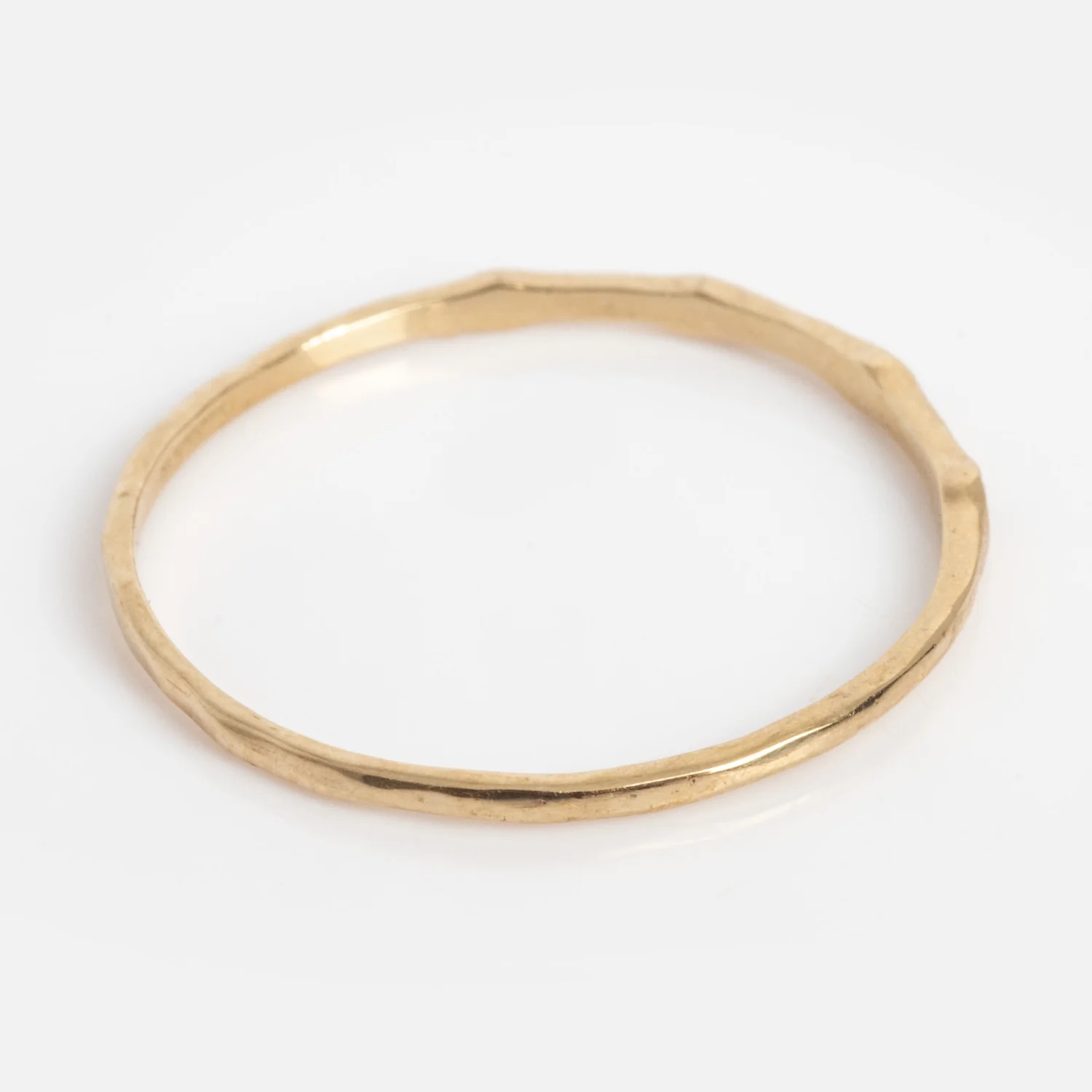 Solid Gold Dainty Birthstone Stacking Ring - Image 27