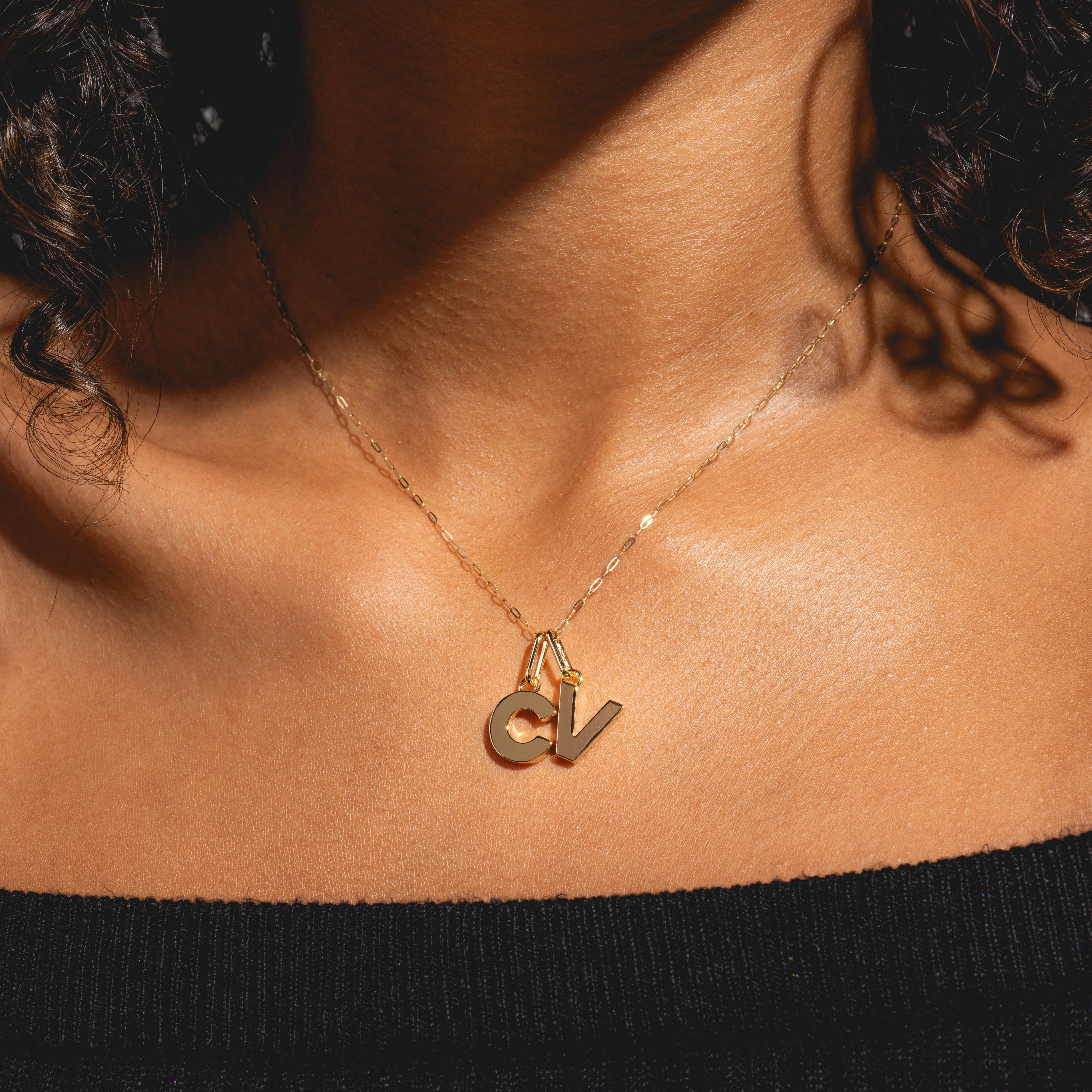 Solid Gold Delicate Paperclip Chain - Image 2