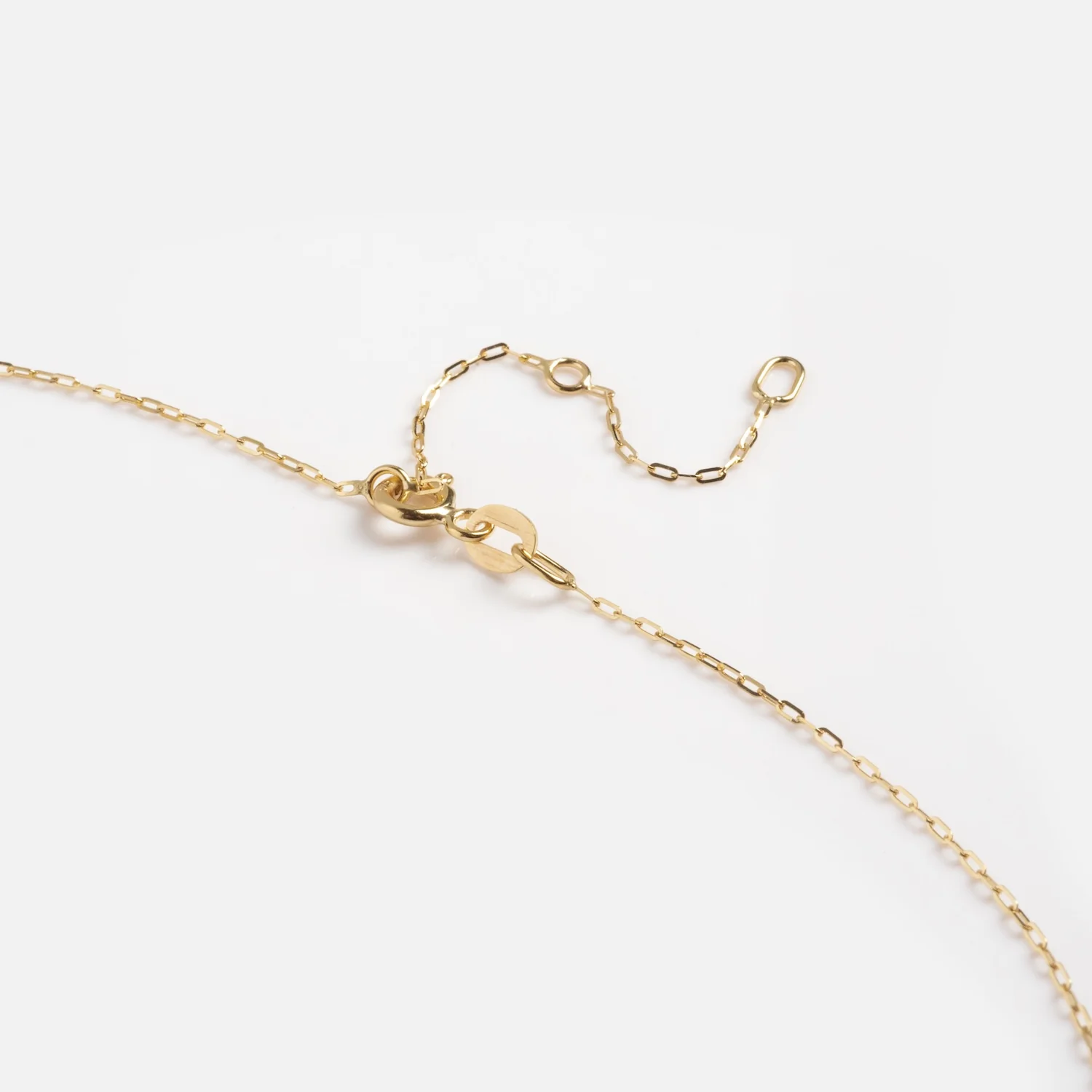 Solid Gold Delicate Paperclip Chain - Image 8