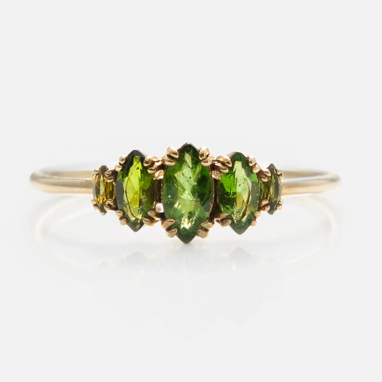 Solid Gold Essential Marquise Cluster Ring - Image 12