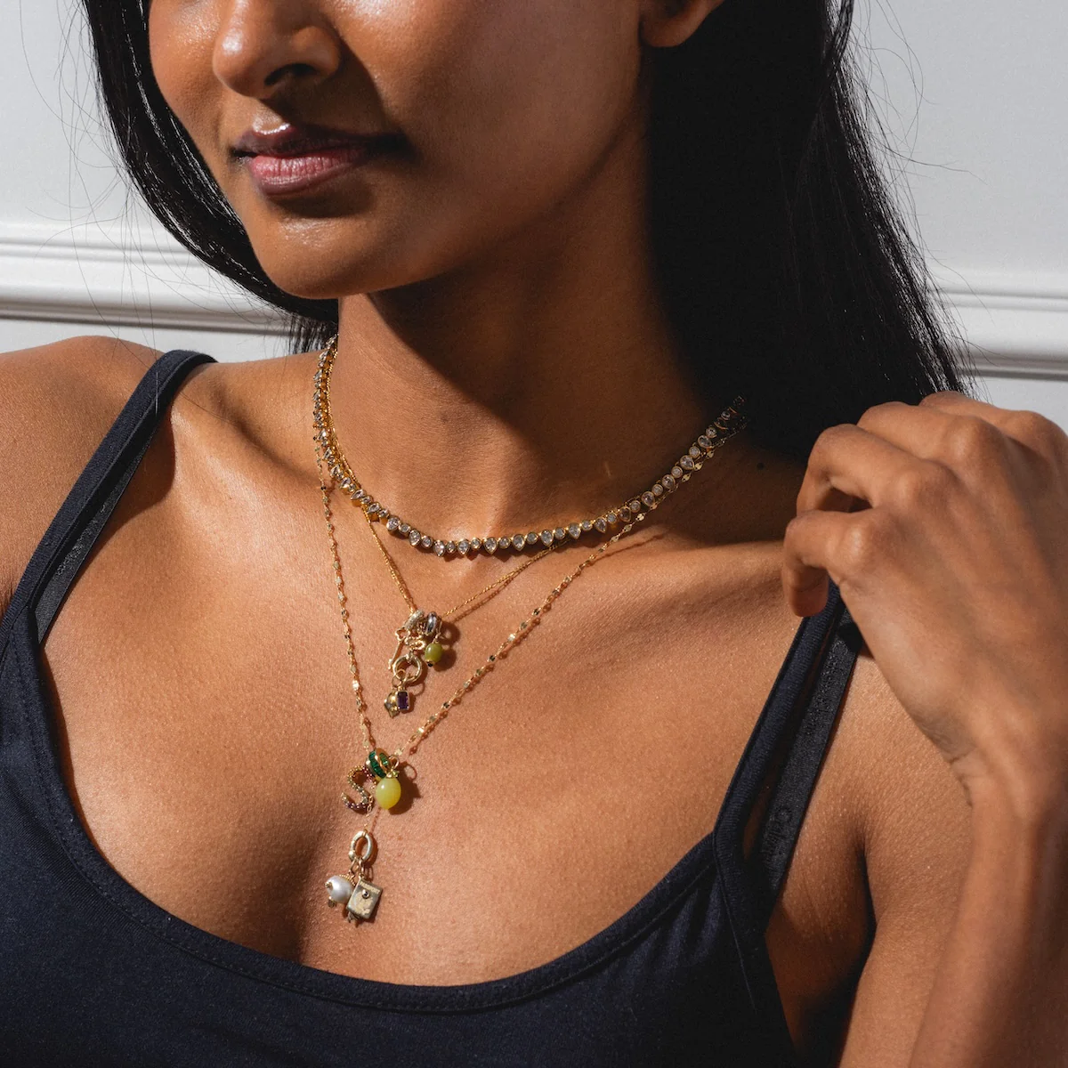 Solid Gold Figaro Chain - Image 5