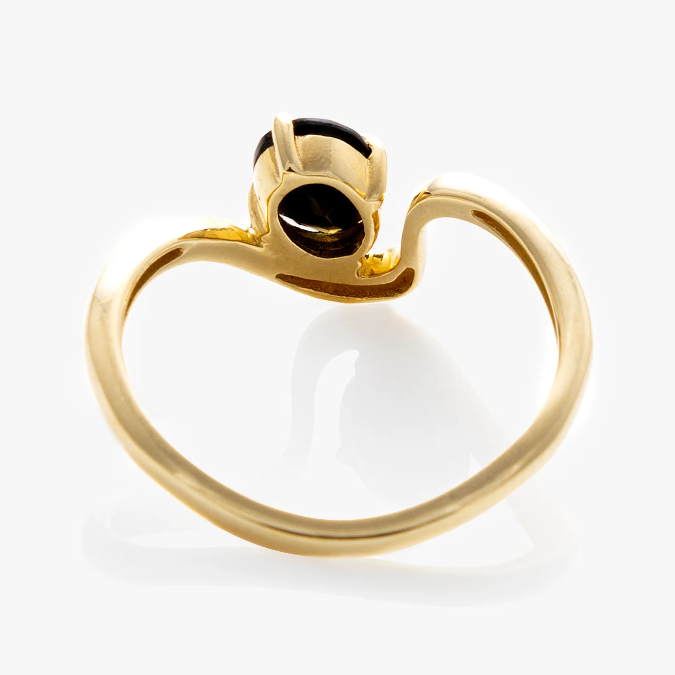 Solid Gold Floating Gem Ring - Image 13