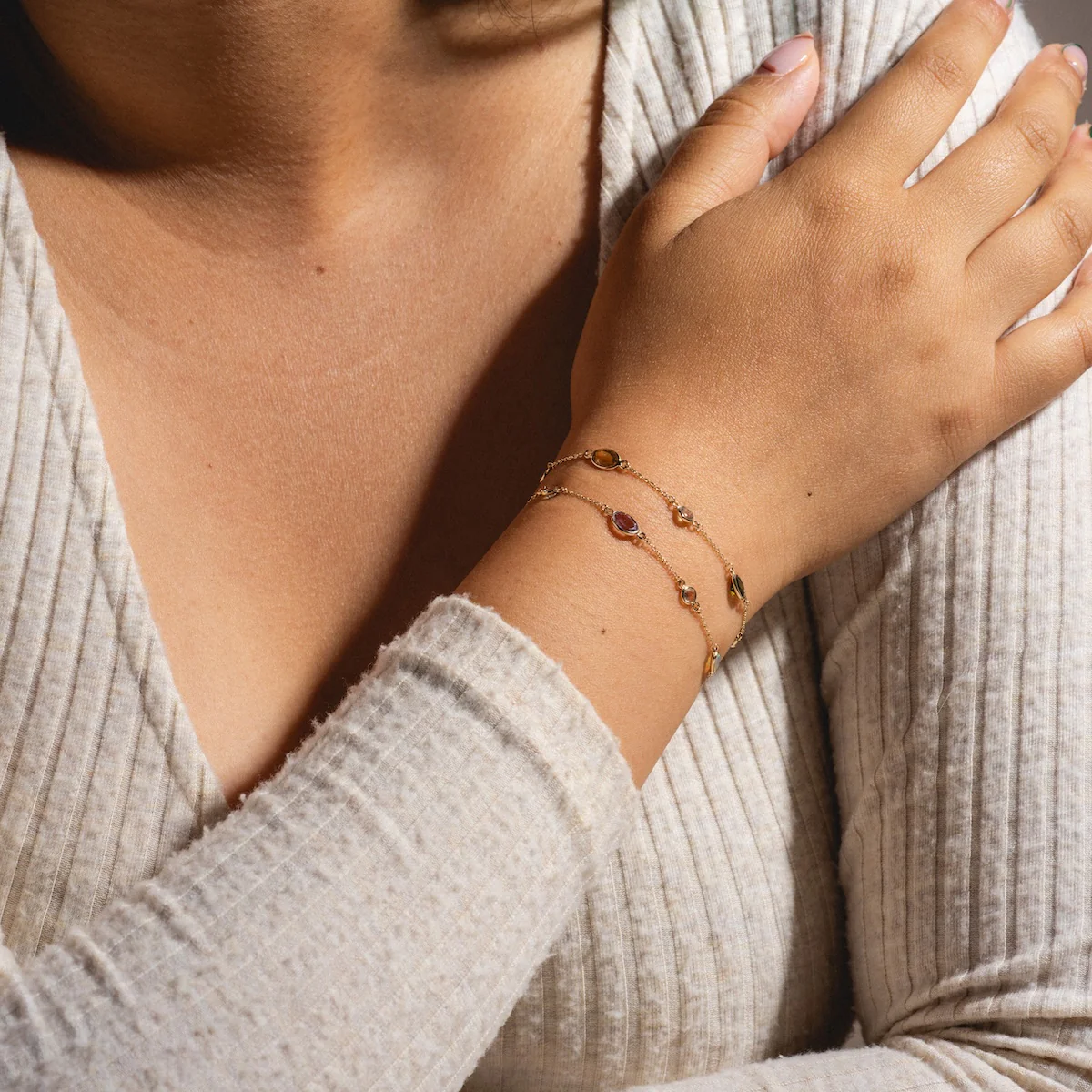 Solid Gold Fuck Acrostic Bracelet - Image 3