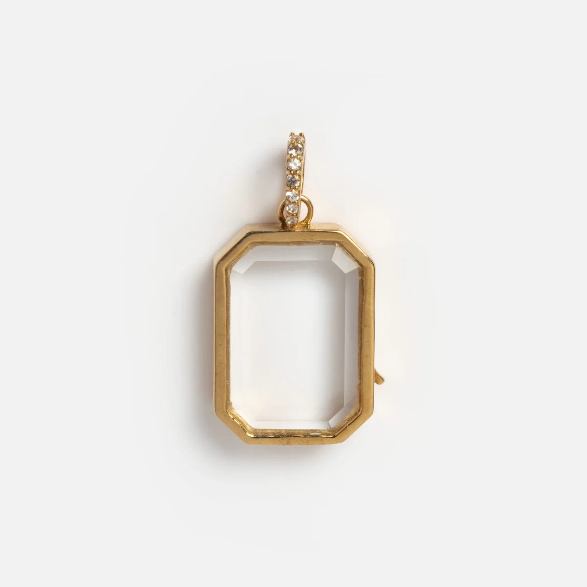 Solid Gold Glass Charm Locket - Image 13
