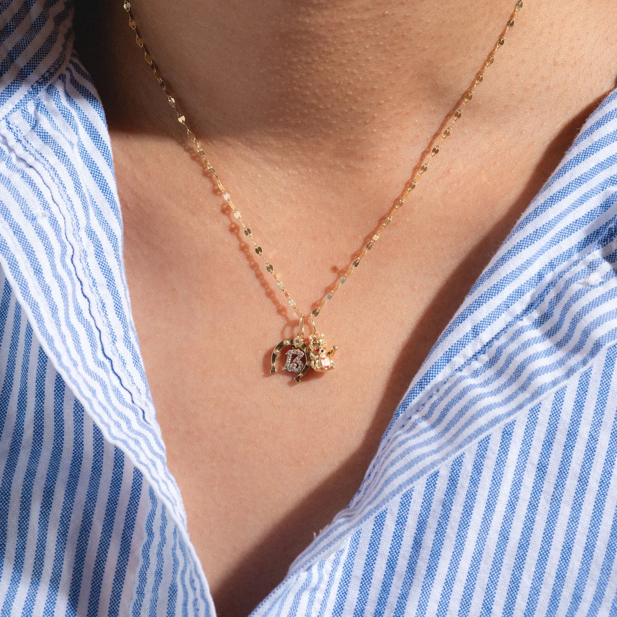 Solid Gold Lucky Charm - Image 11
