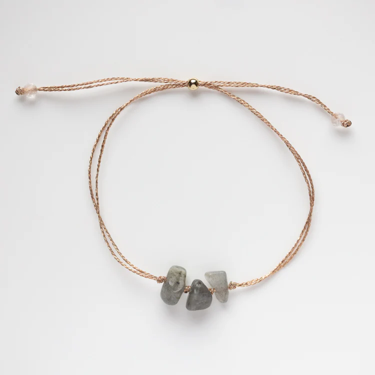 Solid Gold Mantra Bracelet - Image 8