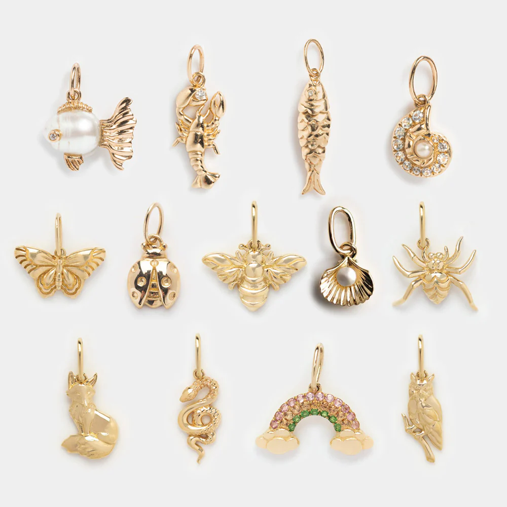 Solid Gold Nature Charm - Image 2