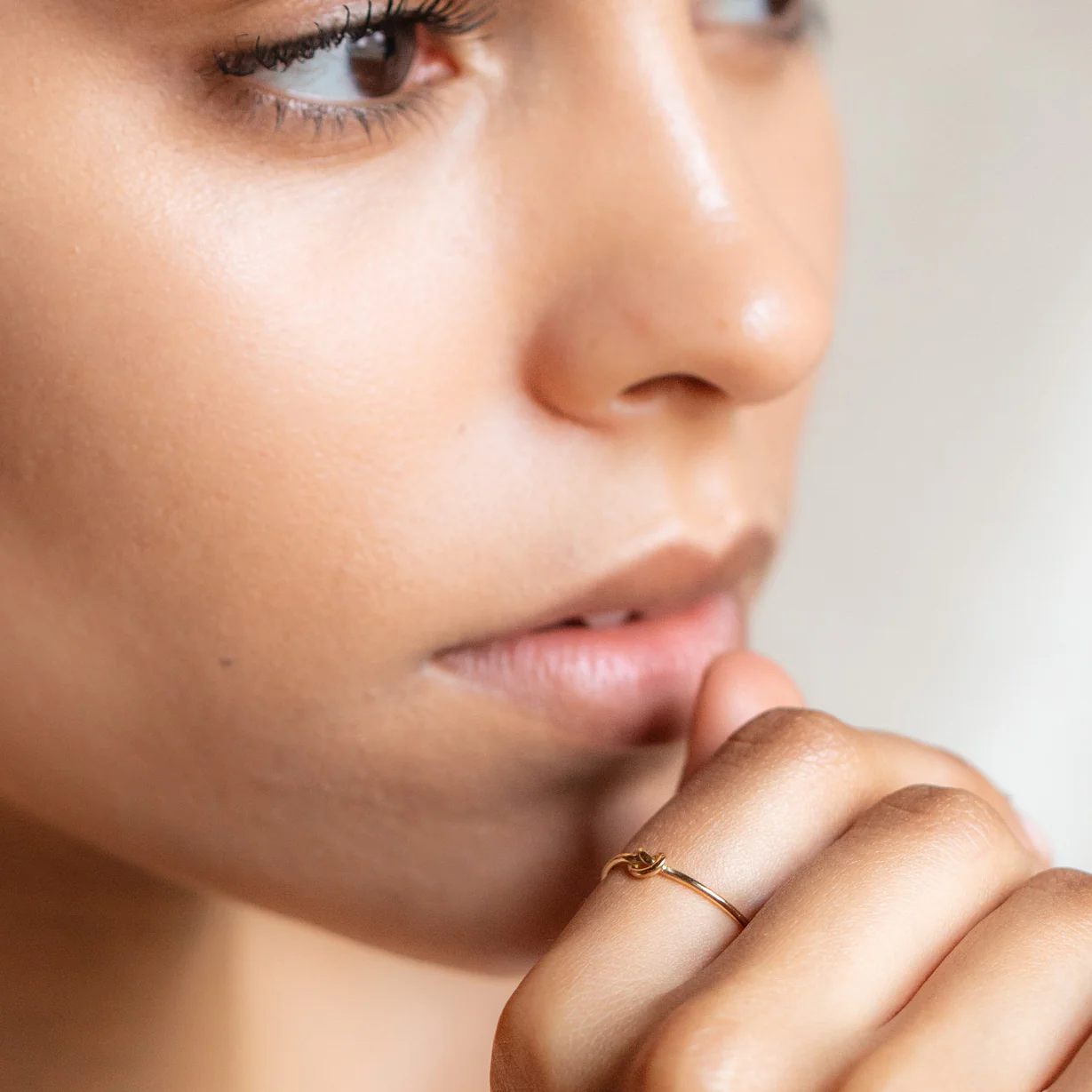 Solid Gold Simple Knot Ring - Image 4