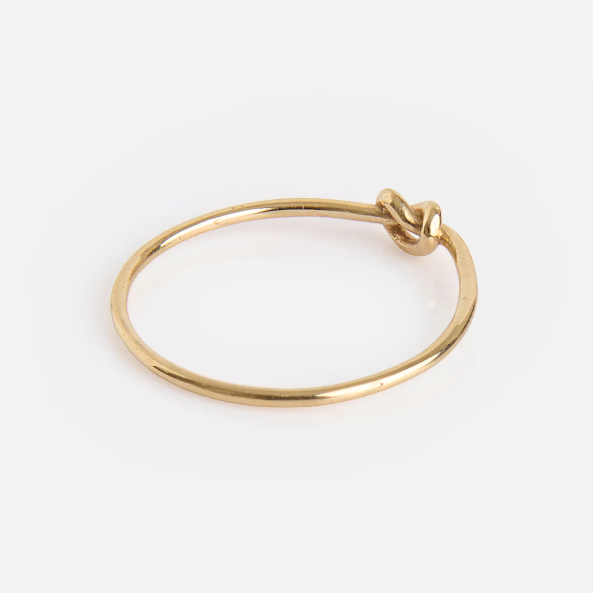 Solid Gold Simple Knot Ring - Image 9