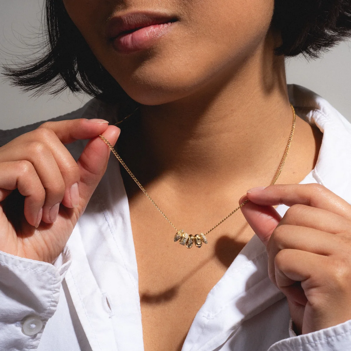 Solid Gold Spacer Charm - Image 11