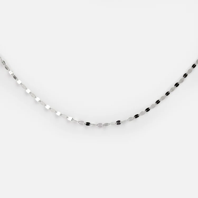Solid Gold Sparkle Link Chain - Image 12