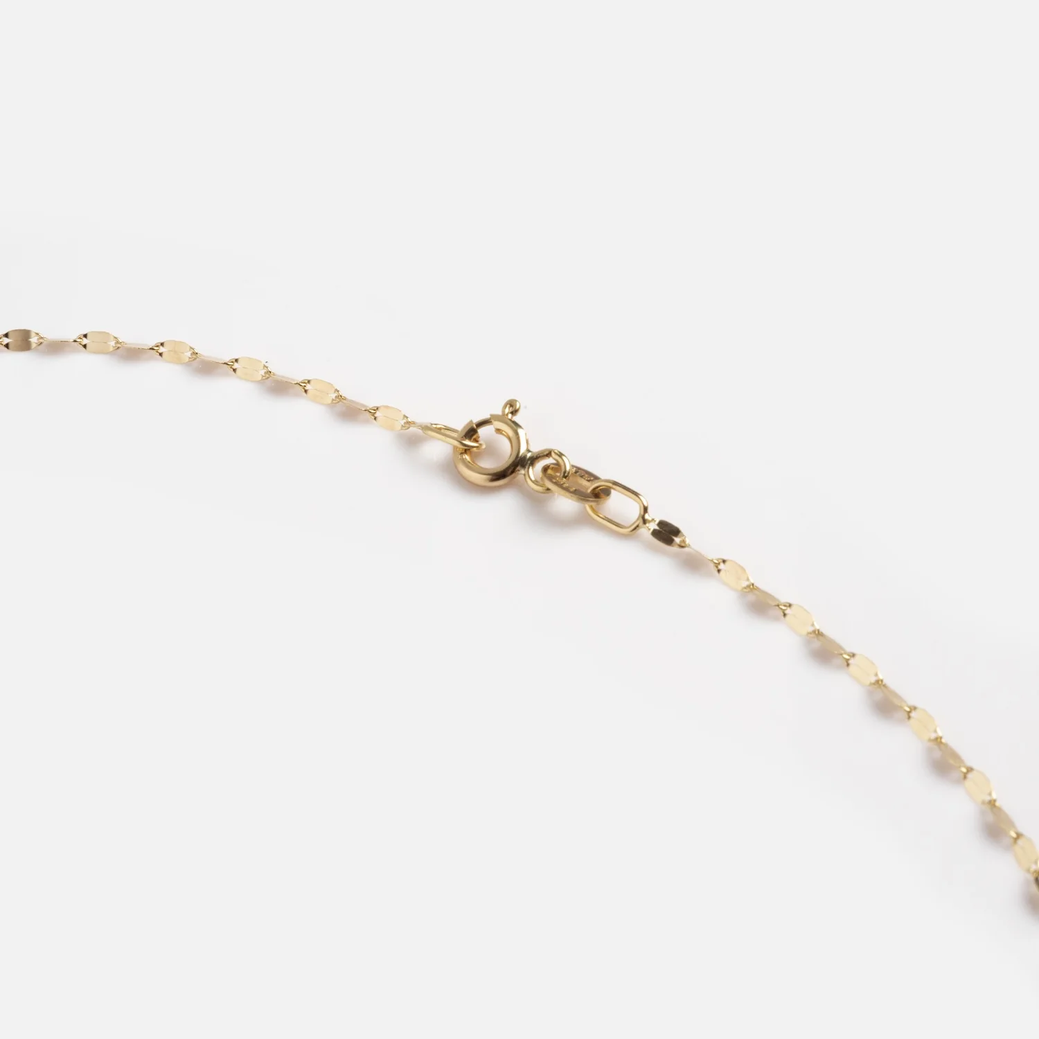 Solid Gold Sparkle Link Chain - Image 14