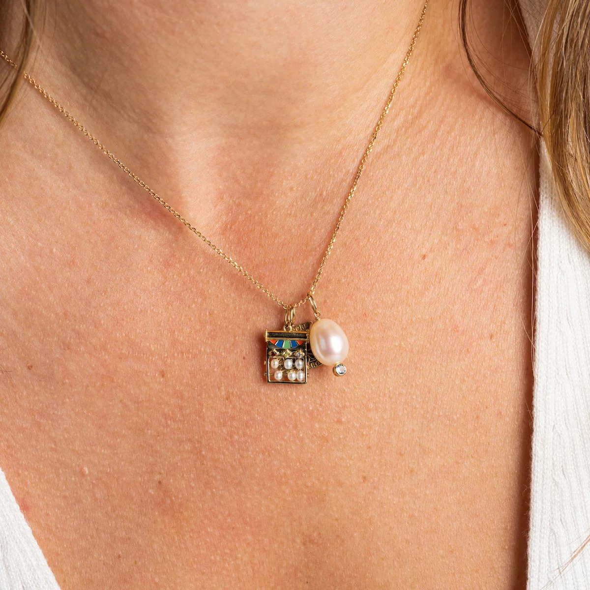 Solid Gold Statement Charm - Image 11