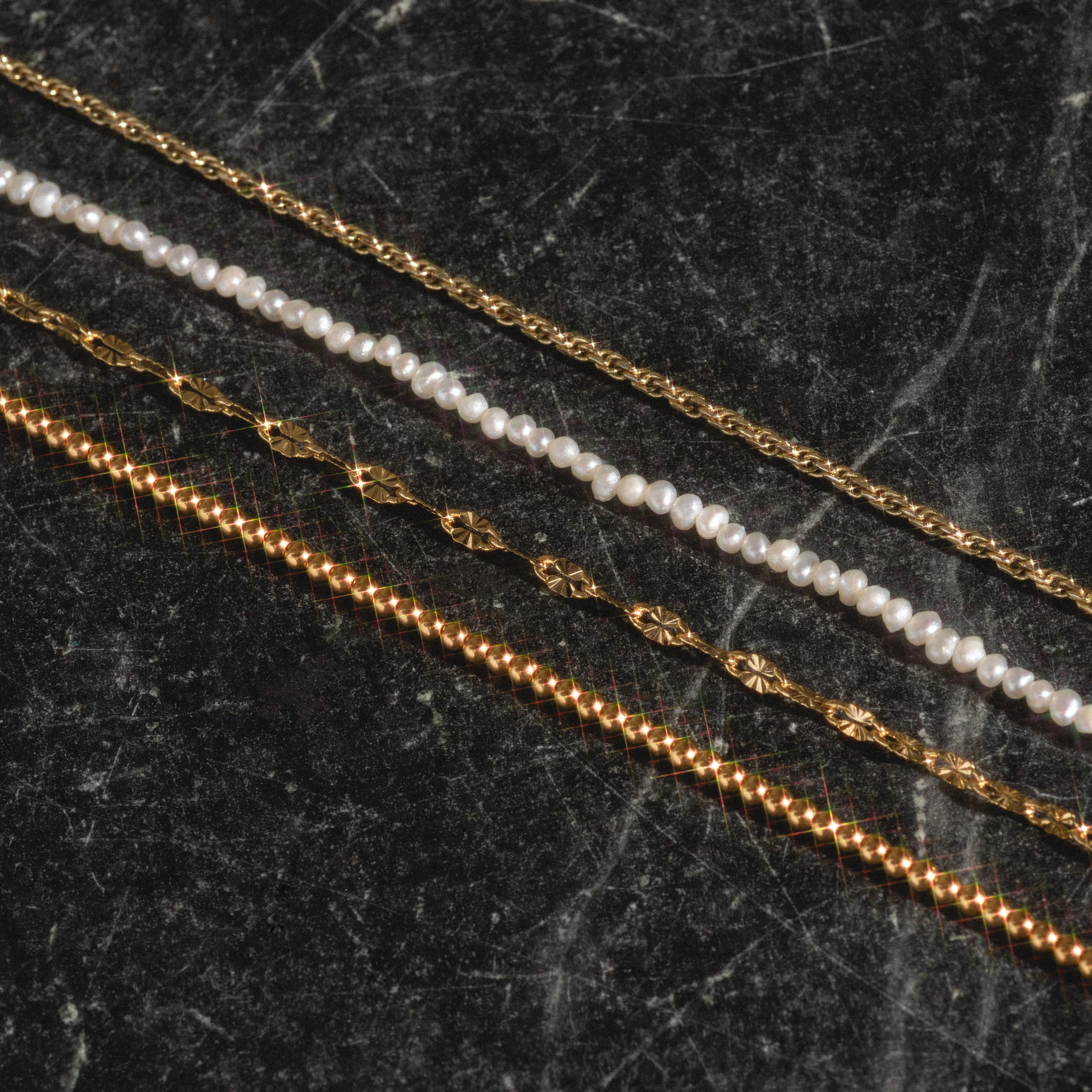 Vermeil Delicate Pearl Chain - Image 4