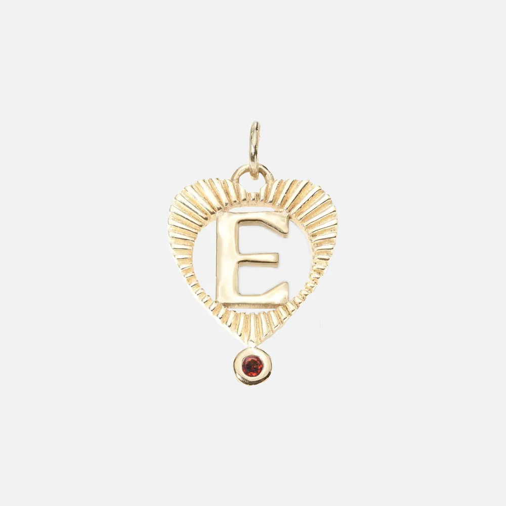 Sunbeam Letter Heart Charm - Image 10