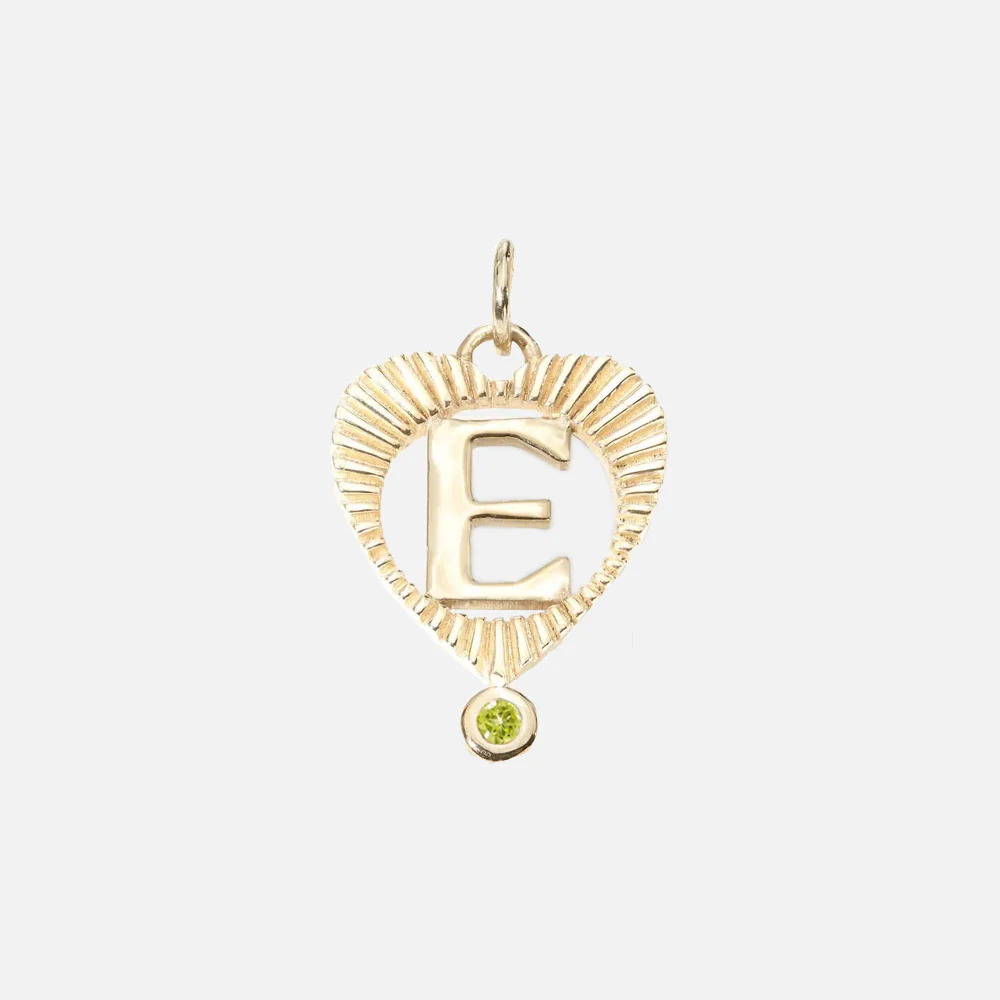 Sunbeam Letter Heart Charm - Image 13