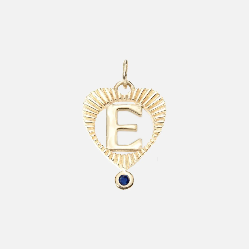 Sunbeam Letter Heart Charm - Image 14