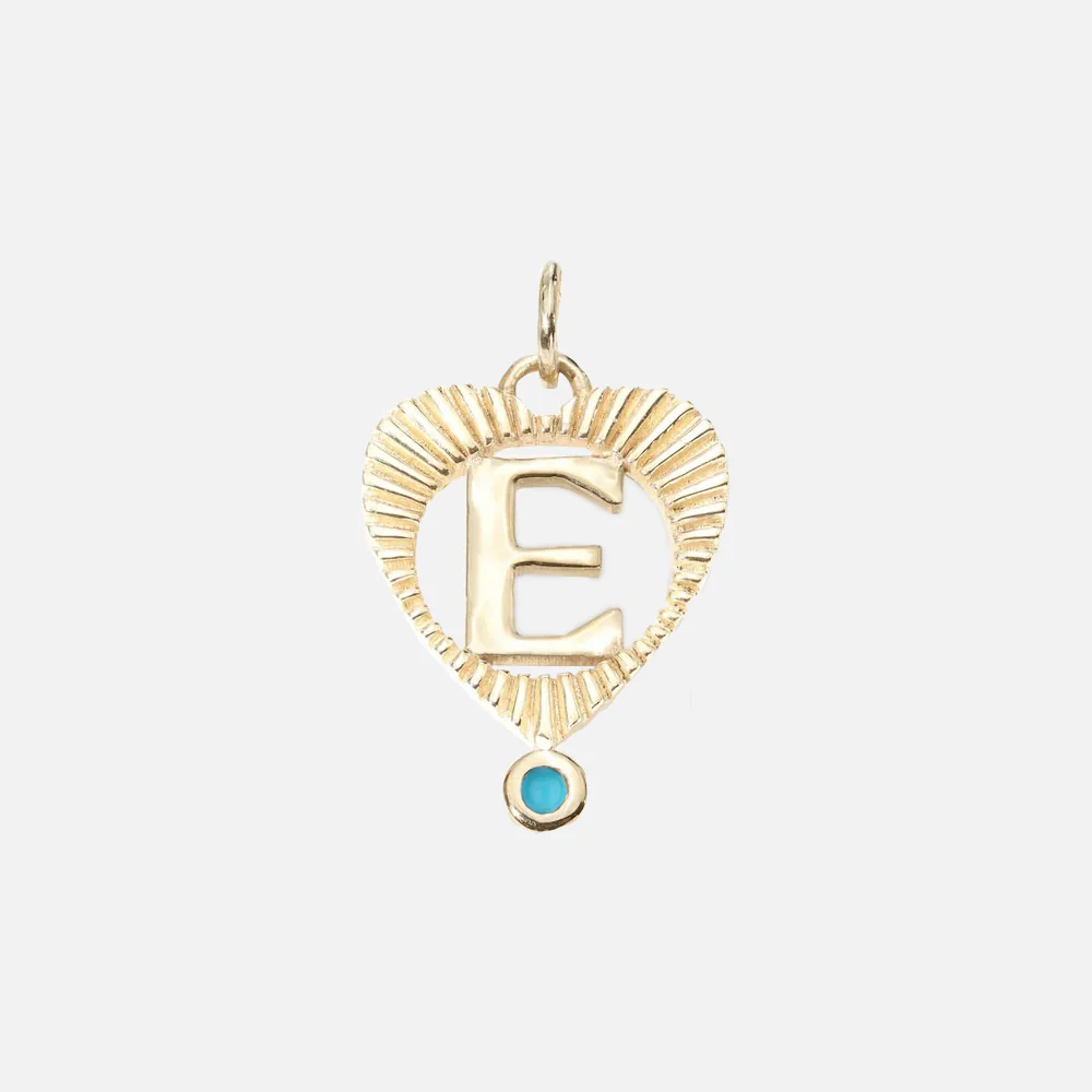 Sunbeam Letter Heart Charm - Image 15