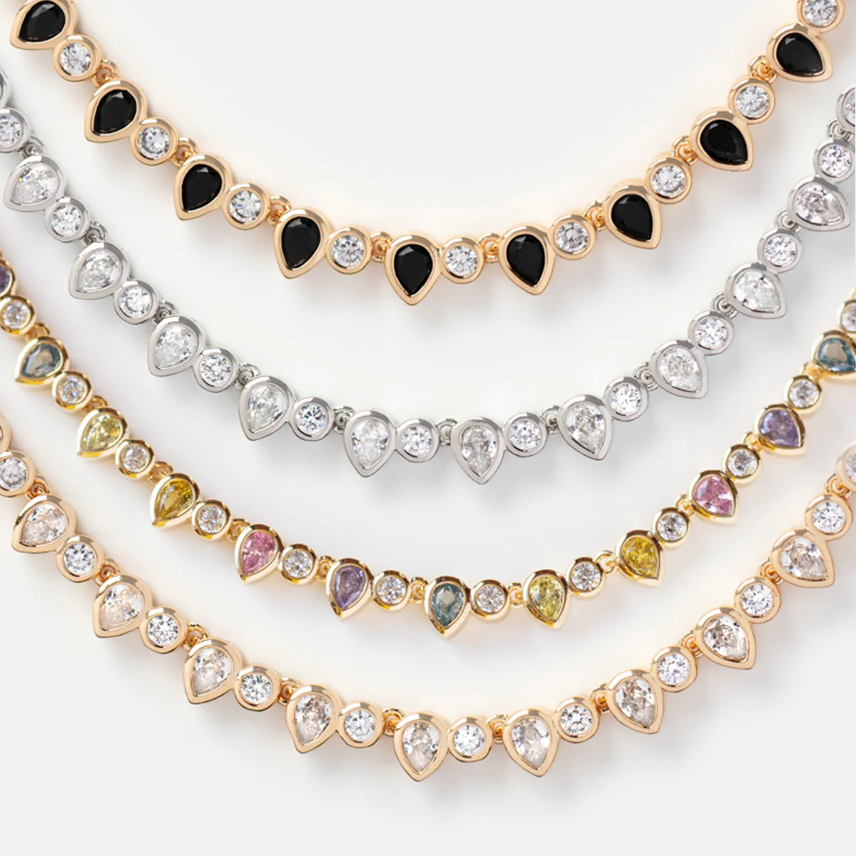 Teardrop Tennis Necklace - Image 17