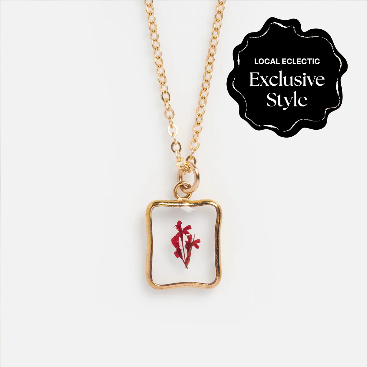 Tiny Birth Flower Portrait Necklace - Image 11