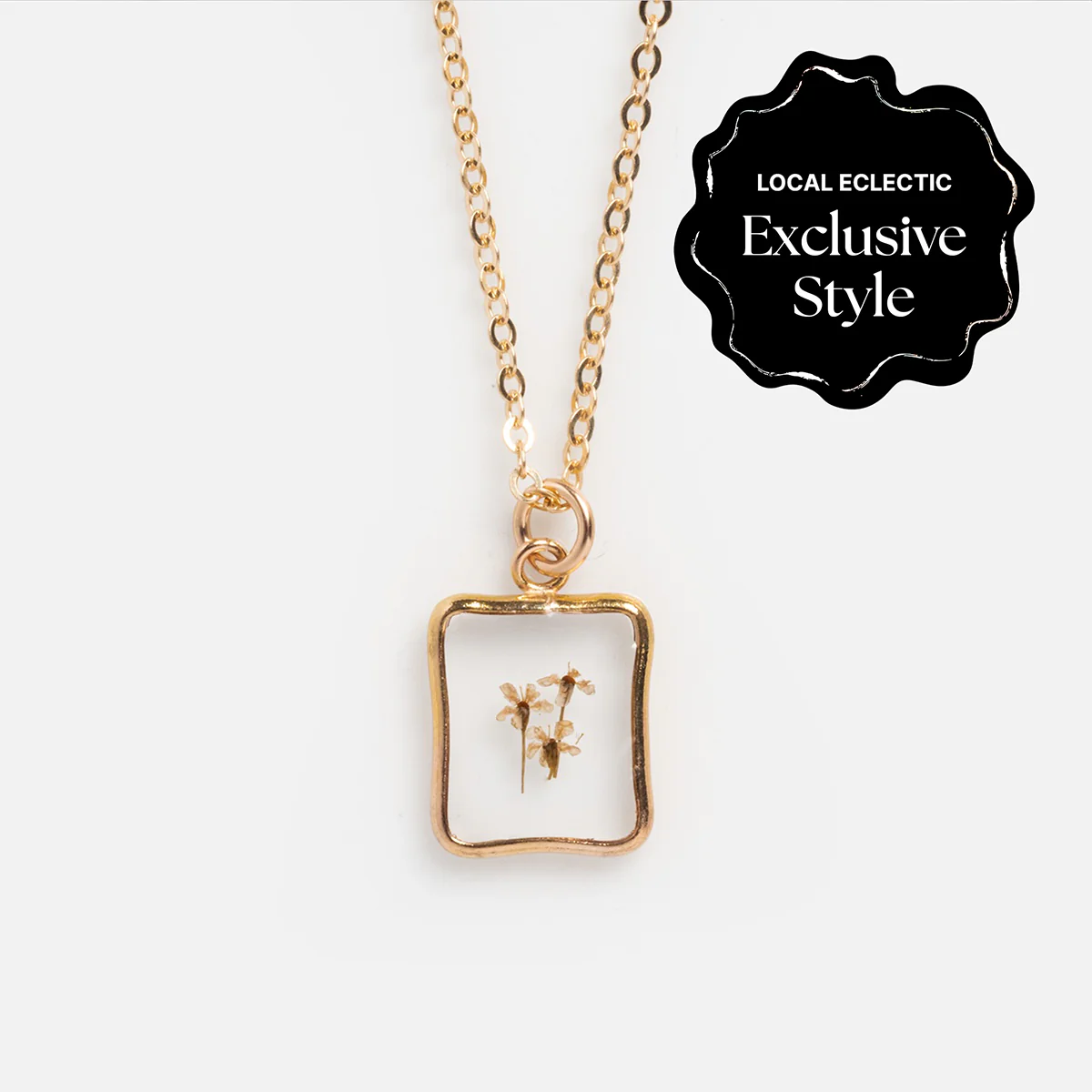 Tiny Birth Flower Portrait Necklace - Image 12