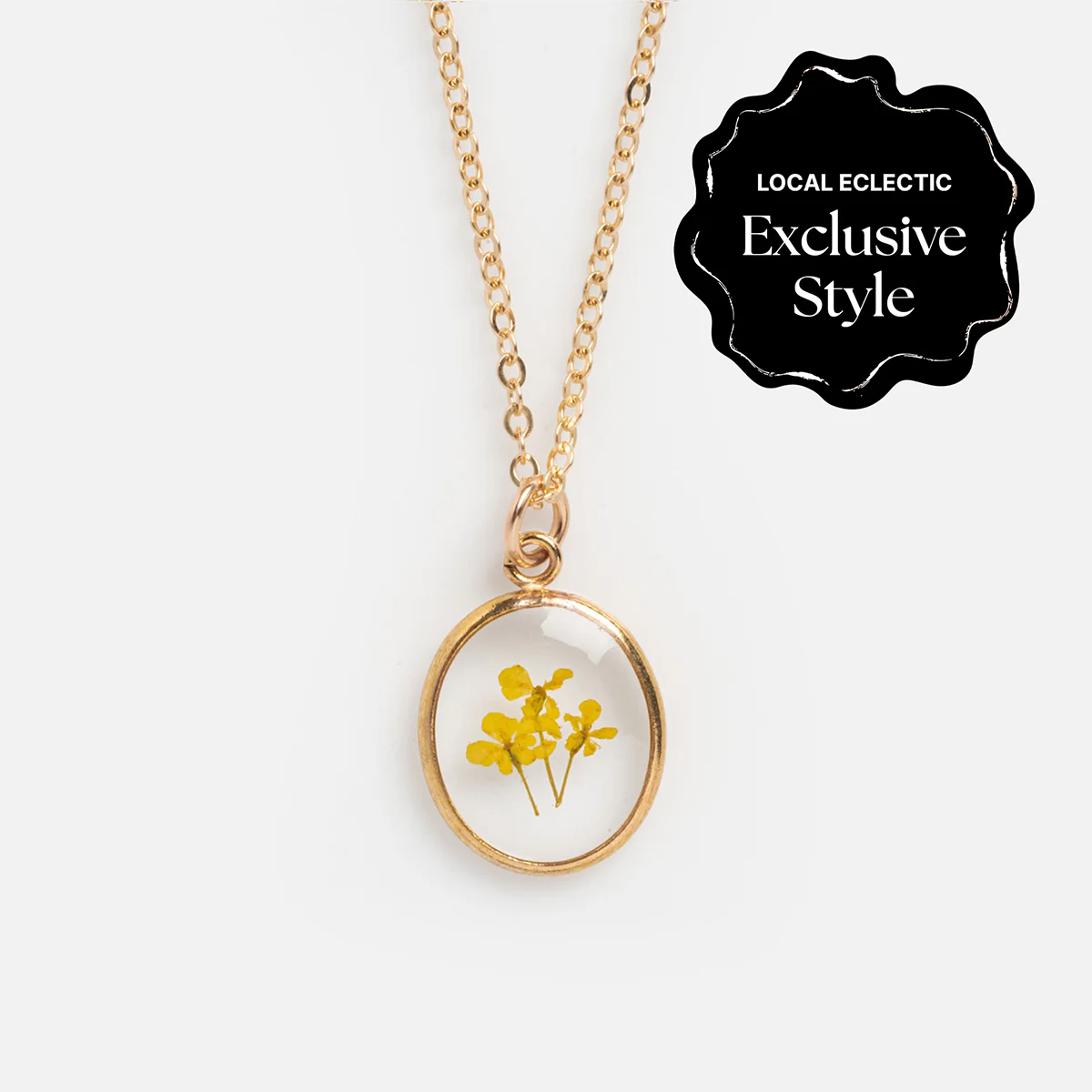 Tiny Birth Flower Portrait Necklace - Image 13