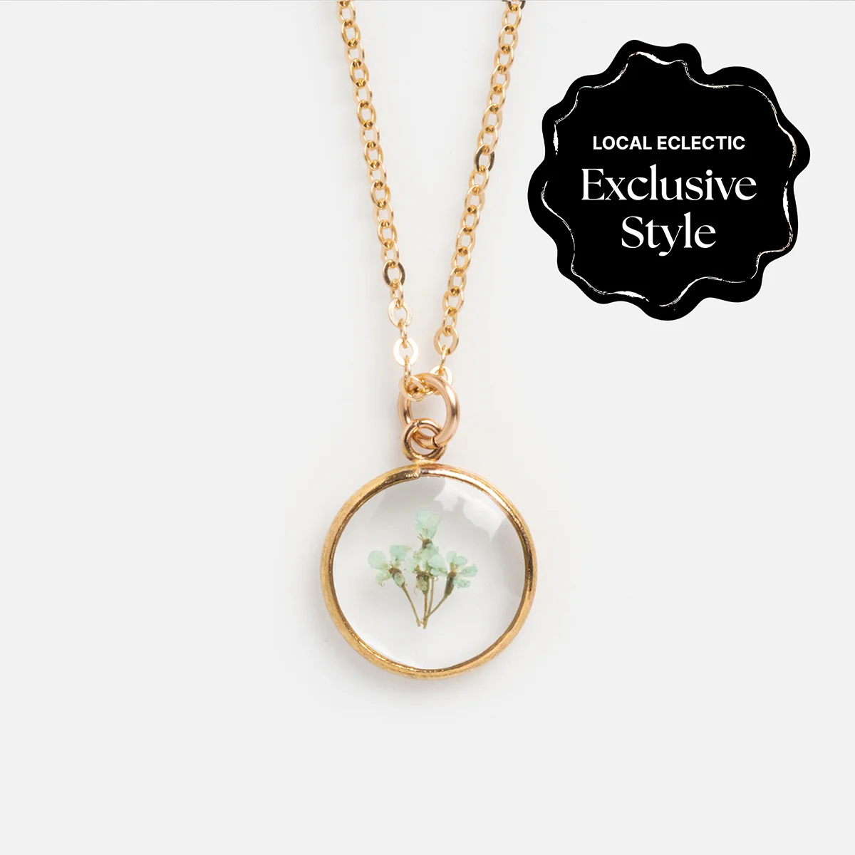 Tiny Birth Flower Portrait Necklace - Image 14