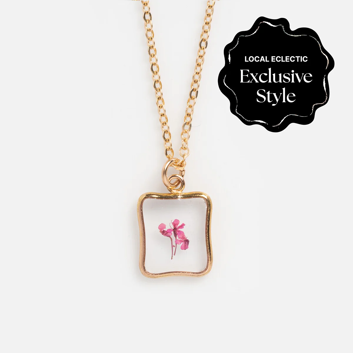 Tiny Birth Flower Portrait Necklace - Image 16