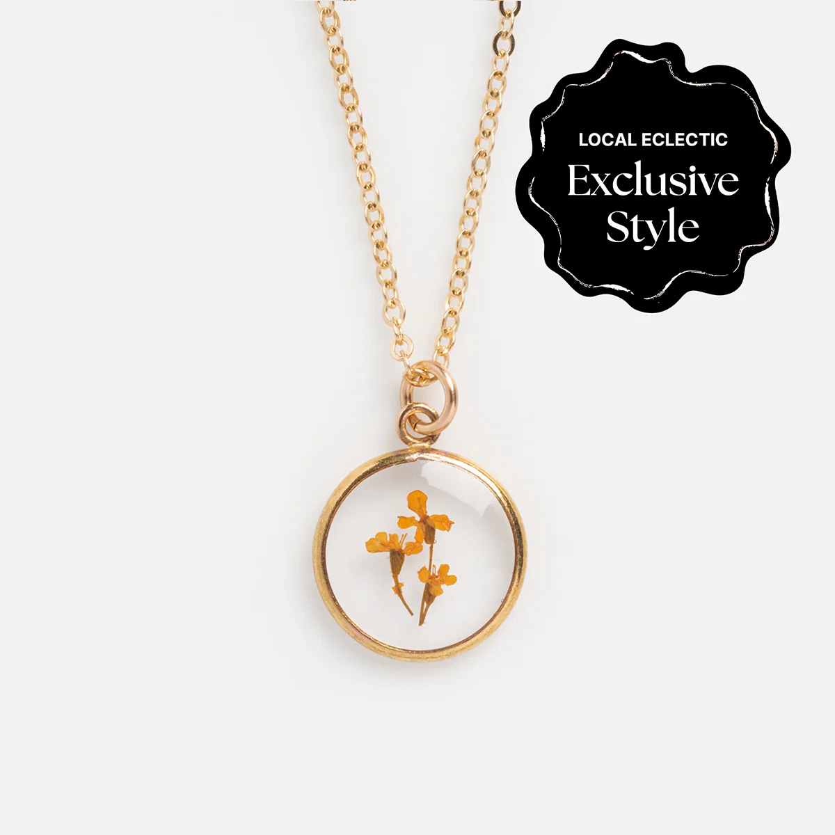 Tiny Birth Flower Portrait Necklace - Image 7