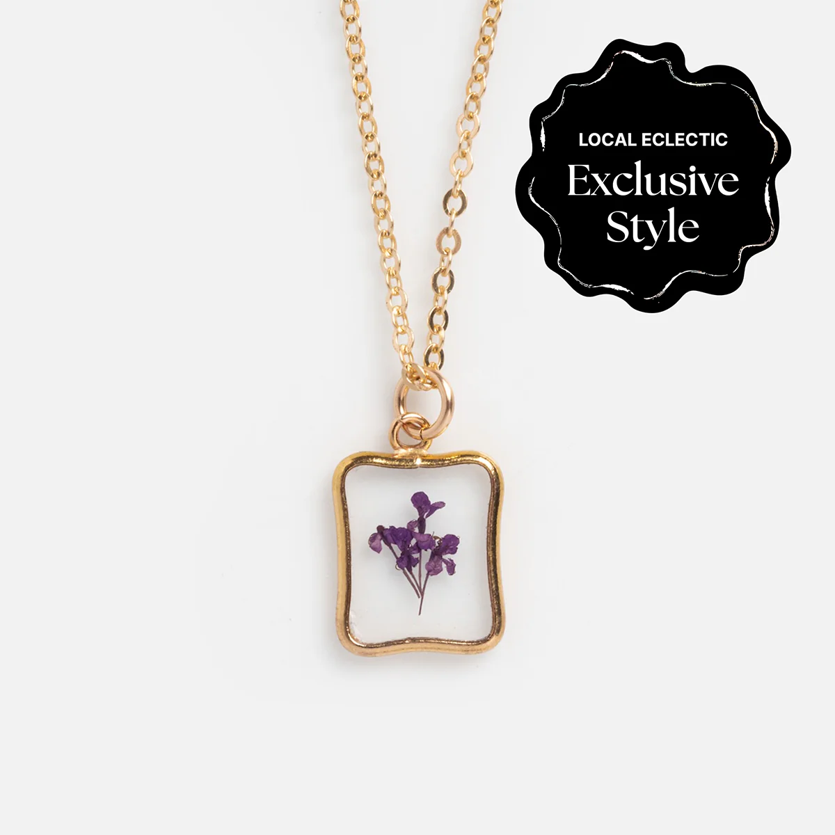 Tiny Birth Flower Portrait Necklace - Image 8