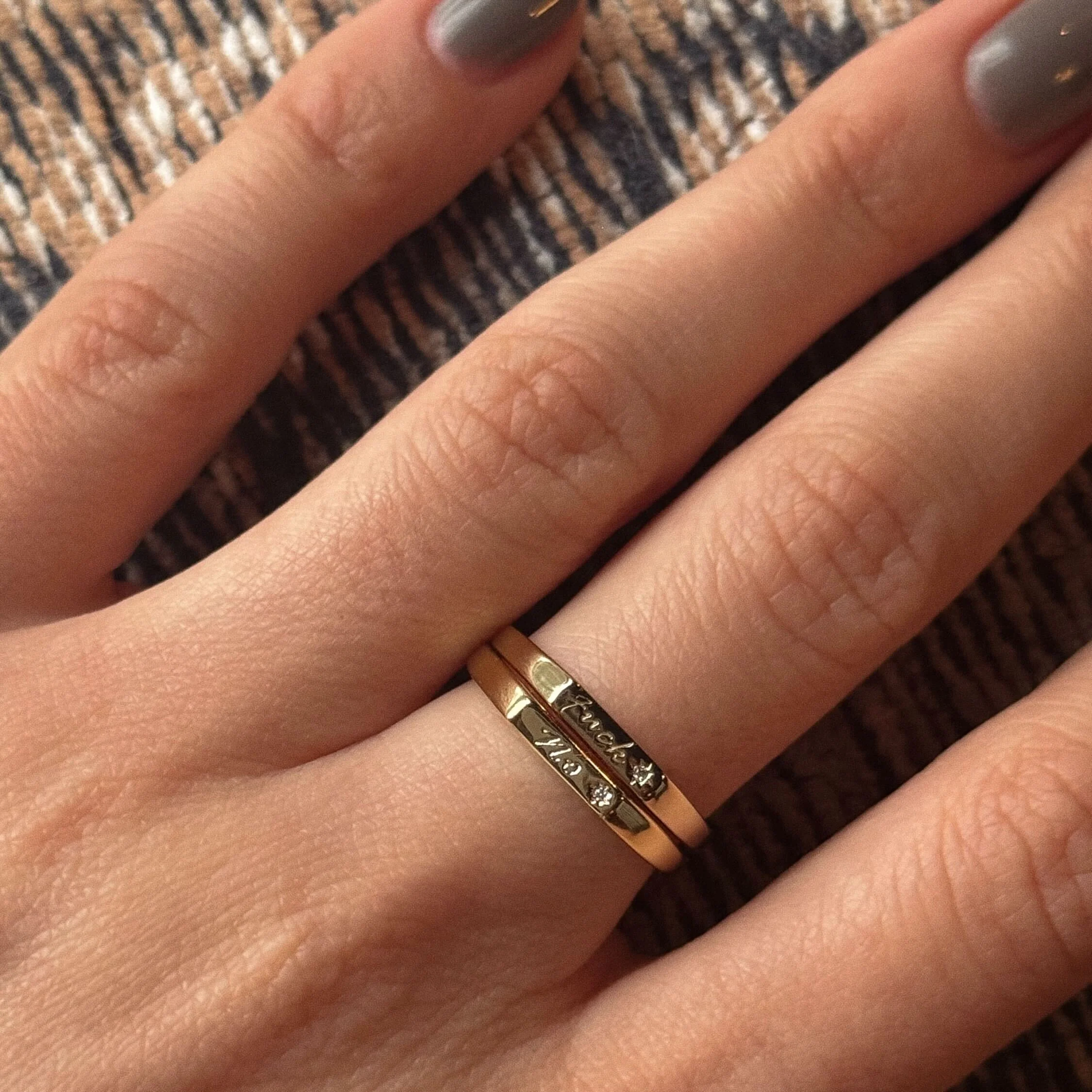 Tiny Conversation Stacking Ring - Image 9