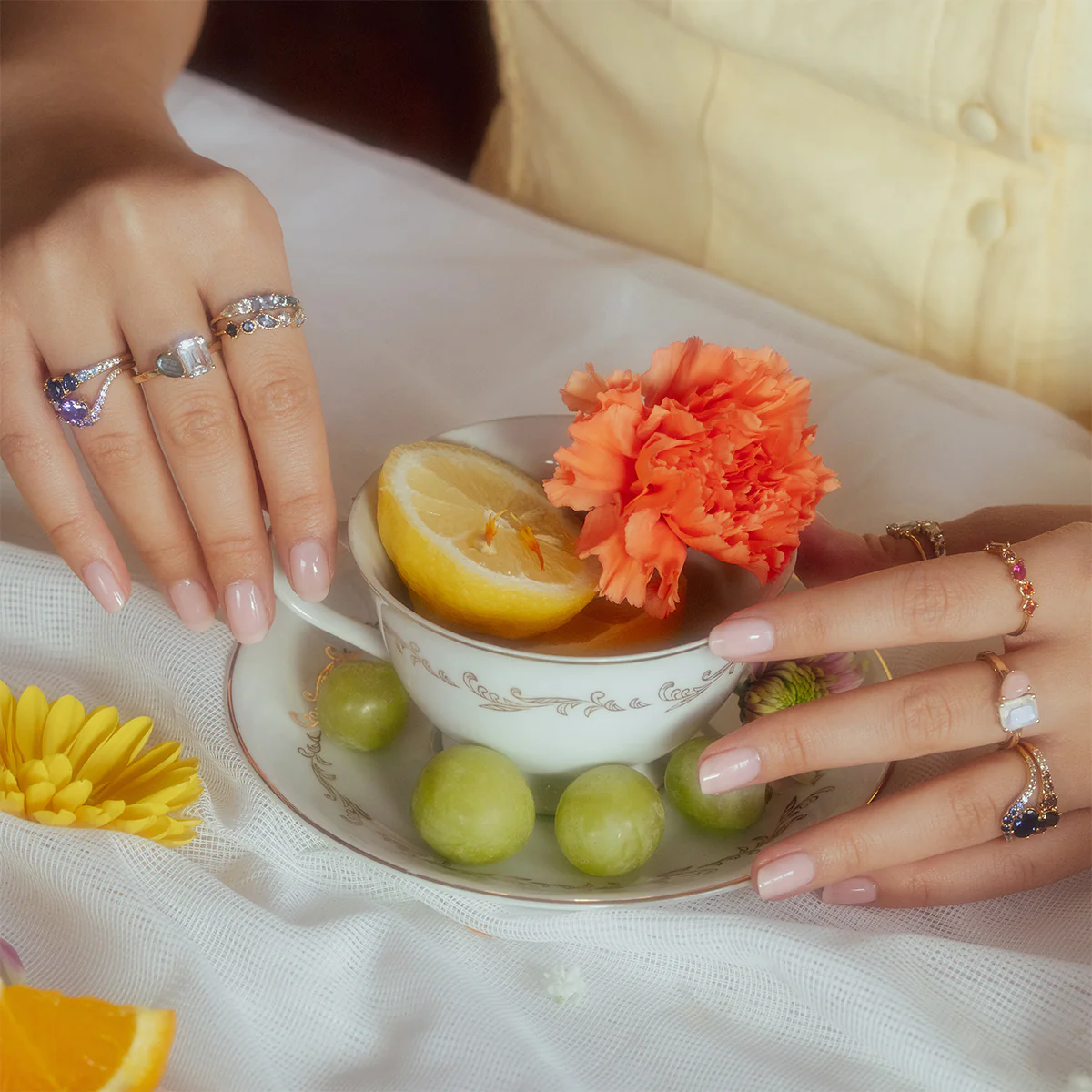 Main Character Floating Ombre Birthstone Ring - Image 7