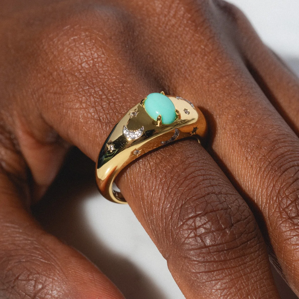 Turquoise Sky Dome Ring - Image 2