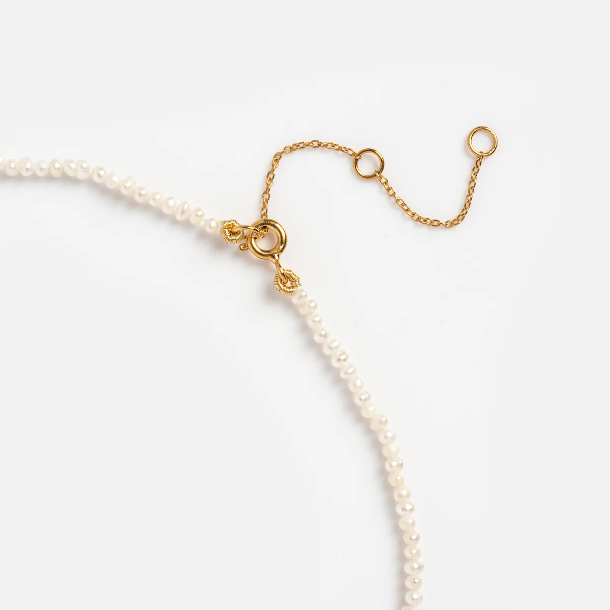 Vermeil Delicate Pearl Chain - Image 9