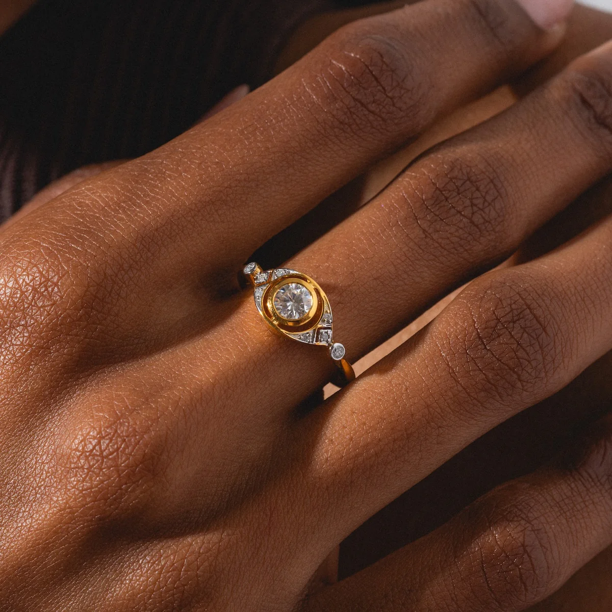 Vienna Moissanite and Diamond Ring - Image 2
