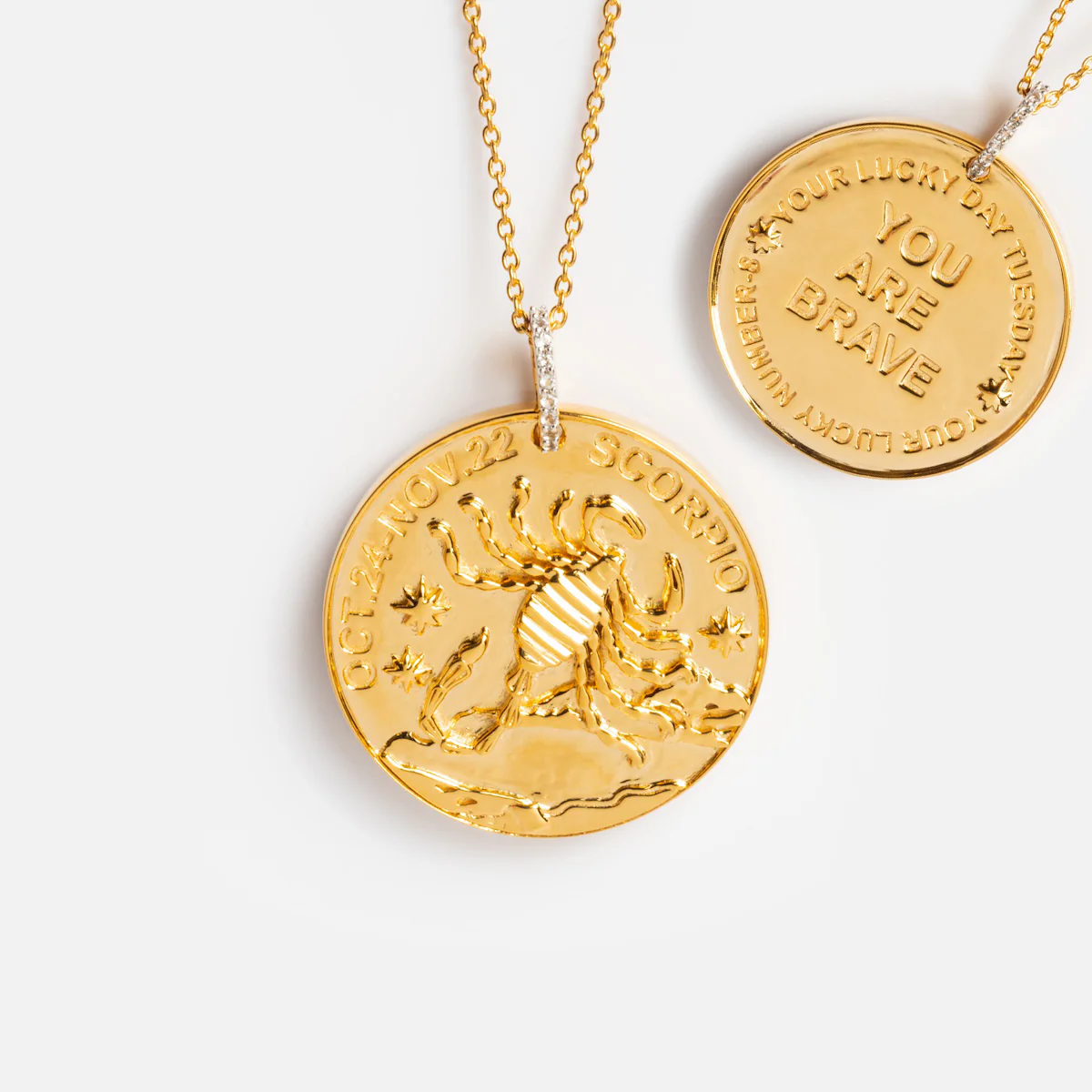 Vintage Inspired Zodiac Coin Necklace - Image 19