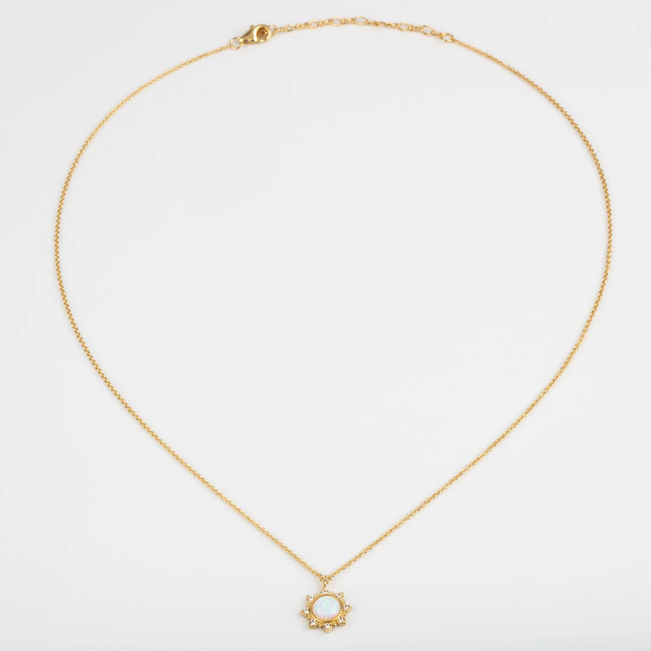 White Opal Sun Necklace - Image 5